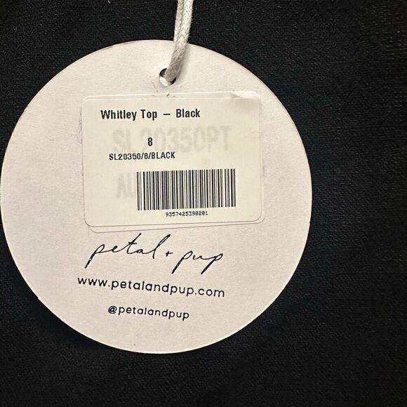 NWT Petal + Pup Whitley top size 8 black - Picture 3 of 9